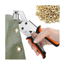 Ösenzangen-Set mit 300 Ösen, 10 mm Durchmesser, für Planen und Segeltuch, robustes Metallwerkzeug