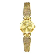 Uaireadóir Láimhe Seanré 22mm do Mhná, Stíl Seanré Galánta le Dhiailiú Babhta agus Strap Leathair Fhíor