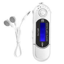 8-GB-MP3-Player mit LCD-Bildschirm und Kopfhörern, tragbarer Musikplayer für unterwegs, Silber