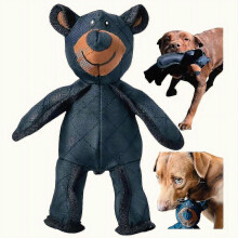 Duurzaam pluche teddybeer-speeltje met piepfunctie voor honden die graag kauwen, zacht huisdierspeeltje voor interactief spelen.