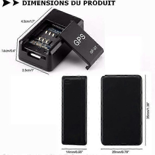 Μίνι GPS Tracker σε πραγματικό χρόνο GF07 Συσκευή GSM GPRS για ακρόαση συνομιλιών και 1