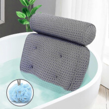 Badewannenkissen 4D Air Mesh Badewannenkissen zur Unterstützung von Nacken und Rücken, weiches und bequemes Badewannenkissen für entsp