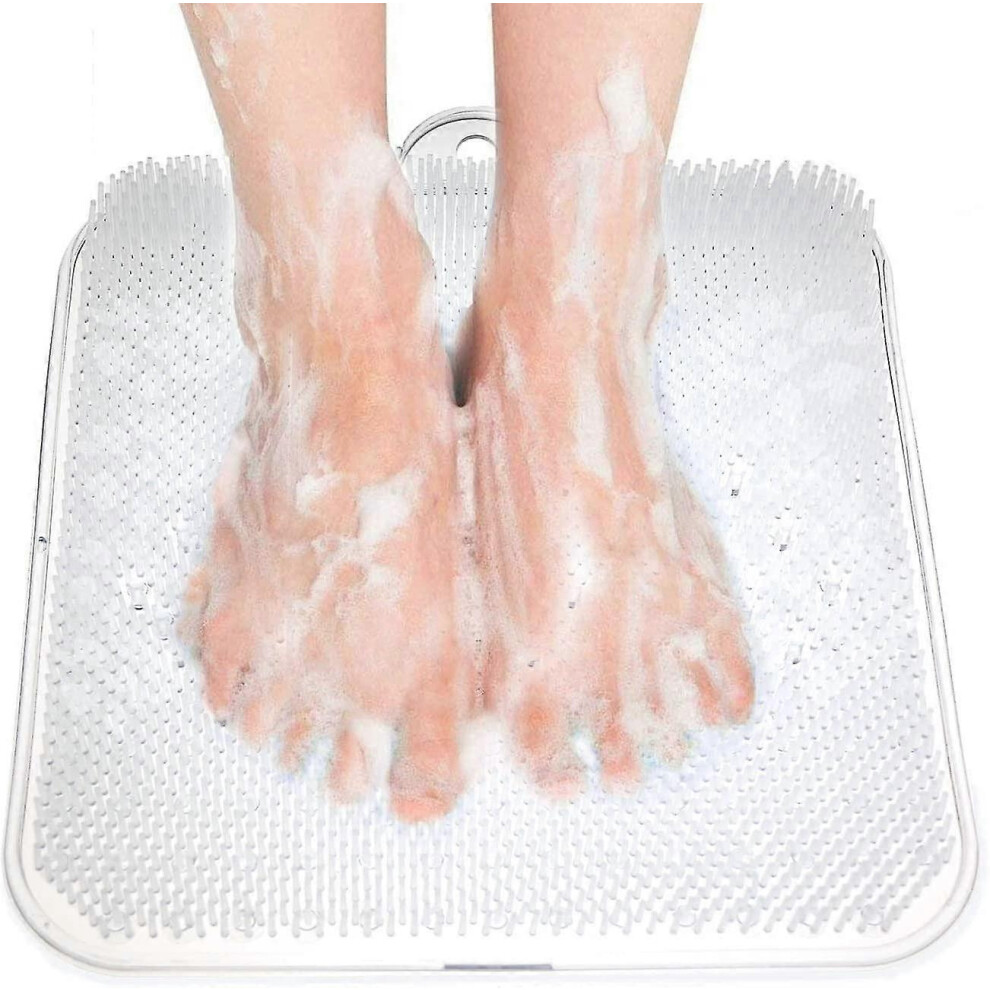 Shower Foot Scrubber and Massager with Suction Cups, Exfoliating Spa Tool, Helps Improve Circulation and Relieve Foot Pa
