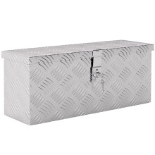 Aluminum Storage Box with Lock and Keys, Tool Equipment Case