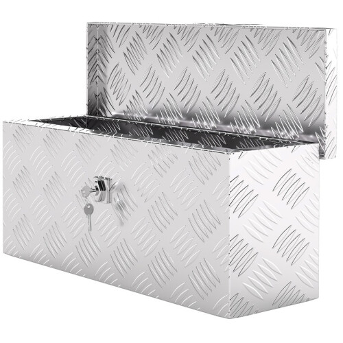Aluminum Storage Box with Lock and Keys, Tool Equipment Case 1