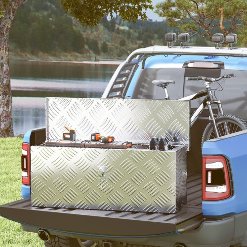 Aluminum Storage Box with Lock and Keys, Tool Equipment Case 2