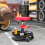 Rolling Workshop Stool with Trays, Adjustable Height 40-51cm, 135kg Capacity 4