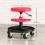 Rolling Workshop Stool with Trays, Adjustable Height 40-51cm, 135kg Capacity 5