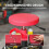 Rolling Workshop Stool with Trays, Adjustable Height 40-51cm, 135kg Capacity 8