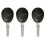 3X 2 Button Remote Key Fob Case Shell Uncut Blade for   99-04 1