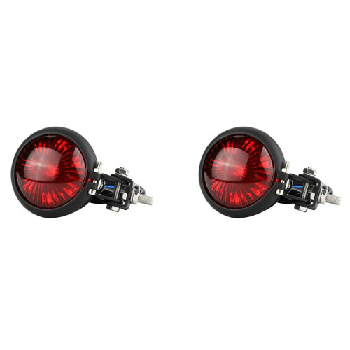2X Motorcycle Tail Light LED Rear Brake Lamp for  Cafe Racer Bobber Chooper