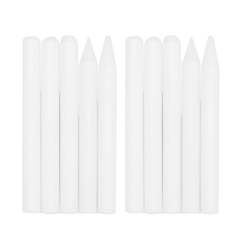 10Pcs/Set Knock Down Tap Down Tools White Nylon Pen Knock Down Tool Paintless Dent Repair Tools Hand Tool