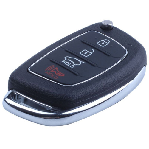 2X Flip Key Shell Fit for  Santa Fe Remote Key Case Fob 4 Button PG180D 2