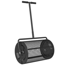 75L Compost Spreader, Lawn Fertilizer Spreader with Mesh Basket