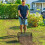 75L Compost Spreader, Lawn Fertilizer Spreader with Mesh Basket 3