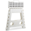 Heavy Duty 17" Folding Step Stool, Non-Slip Platform, 150kg Load, White 3