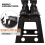 Heavy Duty 17" Folding Step Stool, Non-Slip Platform, 150kg Load, White 4