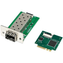M.2 A E Key to 1 Port for SFP Network Card 10/100/1000Mbps Gigabit Ethernet NIC Network Card Single Fiber Port I210AS