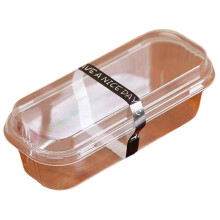Rectangular Dessert Packaging Box for Soy Milk Cake and Mousse Black-Sticker