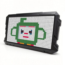 Orologio A Schermo LED Pixel RGB con Luce Notturna, Pannello per Disegno Animato Graffiti DIY, Idea Regalo per Decorazione Sala Giochi, Pixel 24x48