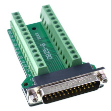 DB25 Male / Female 25Pin Plug Breakout PCB Board Terminal Connectors for Home Improvement DB25 Male 25Pin Plug