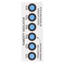 50pcs Humidity Indicator Card for Testing Humidity in Closed Containers10%-60% Test Paper Six-Point Humidity Card