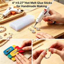 Hot Glue Sticks, 4" X 0.27" Size Clear High Temp Glue Sticks for Crafting, DIY and Home Repair Needs (150)