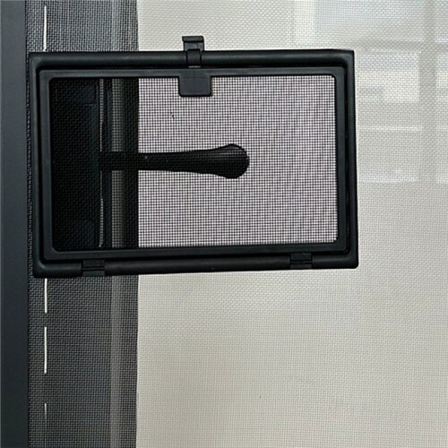 Magnetic Window Screen with Small Window, Enhanced Wind Resistance, Easy Installation White 1