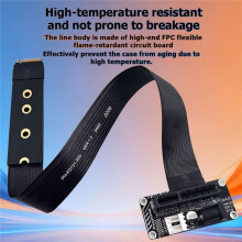 M.2 M-Key NVMe PCIe Slot to PCIe 4.0 X4 External Card NVME to PCIE X4 Riser Cable 180 Degree Extension Cable