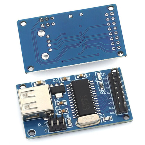 2 Stuks CH376S USB-Module USB-Schijf Lees-/Schrijfmodule USB-Hoofdinterfacemodule USB-Flashdrivemodule Hostinterfacemodule