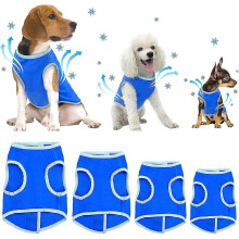 (M) Gilet rafraîchissant pour chien, tissu PVA absorbant, refroidissement évaporatif, pour activités extérieures été