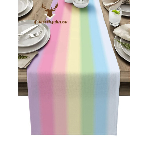Τραπεζομάντιλο Candy Stripes για διακόσμηση γάμου στο σπίτι