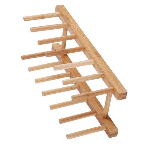 Diskställ i trä, khaki, 1 st.