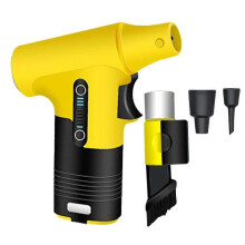 (Yellow) Bezprzewodowa dmuchawa elektryczna akumulatorowa 2600 mAh 33 m/s do czyszczenia i cyrkulacji powietrza ABS