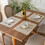 Sets de table en lin avec pompon, lavables et isolants, lot de 1 1