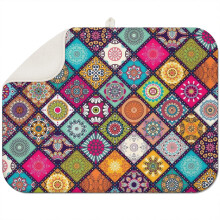 Tapis de séchage en microfibre à motif bohème 45,7 x 61 cm