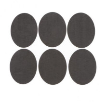 Parche ovalado verde oscuro para coser/planchar de 3 x 6 pulgadas.