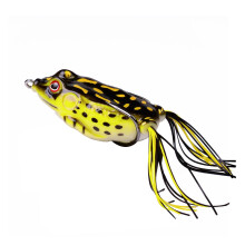 Mäkká rybárska návnada v tvare žaby, silikagél, Topwater, 1 balenie