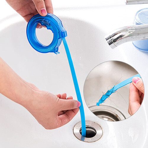 Déboucheur flexible pour évier, douche et baignoire (1 pièce)