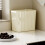 CheAAlet Wandabfalleimer mit Schiebedeckel, beige, wasserdicht. 4