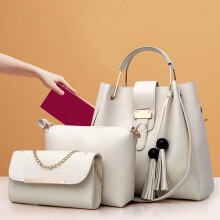 Dámska sada kabeliek, taška, clutch, 3-dielna