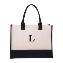 Canvas tas met verstelbare ritssluiting voor make-up of