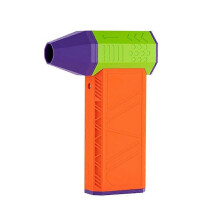(Orange) Wentylator strumieniowy ręczny, bezszczotkowy silnik 130000 obr./min, 52 m/s, akumulatorowy 2x4000mAh, czarny