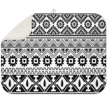Tapis d'égouttage de cuisine bohème 18 x 24 pouces en microfibre épaisse