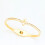 B04 Black Star Bangle Titanium Steel Adjustable Top Opening 1