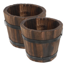 Pot de fleurs artificiel d'extérieur léger, lot de 2