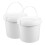 Supvox PP voedselcontainers met deksel, wit, 2 stuks 1