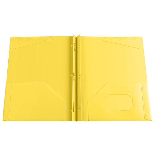 Plastic map met 2 vakken voor papier van A4-formaat (1 stuk)