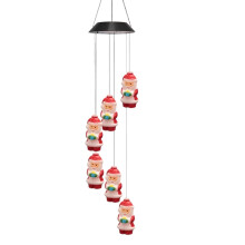 Carillon solaire de Noël lumineux 27,6 pouces LED étanche