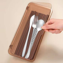 Boîte à baguettes anti-poussière avec couvercle en plastique (1 pièce)
